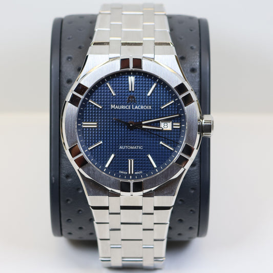 Maurice Lacroix AIKON Automatic Date 42mm Blue Dial AI6008-SS002-430-1