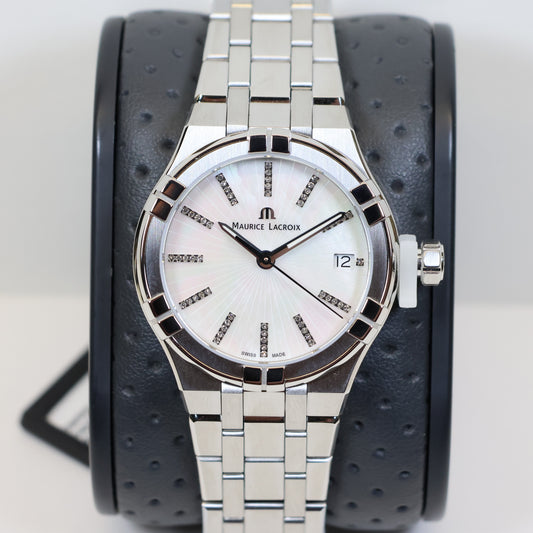 Maurice Lacroix AIKON Quartz Date 35mm Diamonds AI1106-SS002-170-1