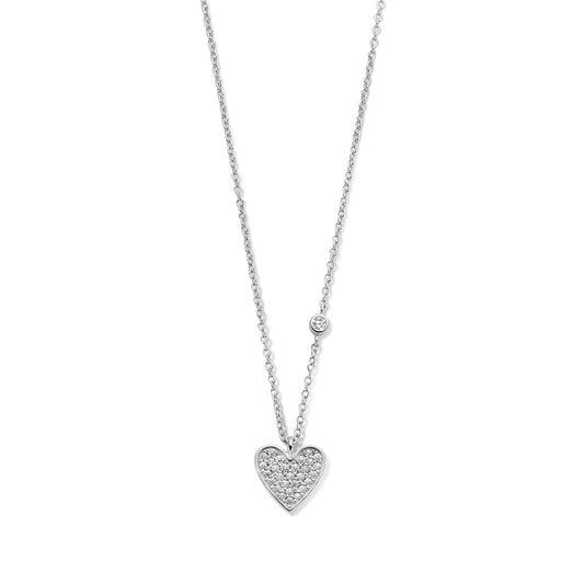 Collier en argent Naiomy Silver avec cœur N3Z67