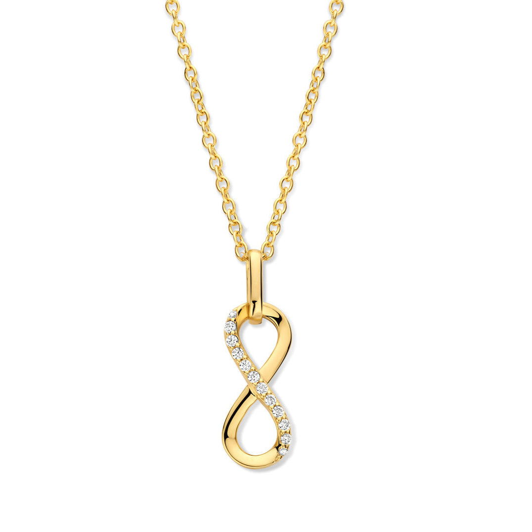 Naiomy zilveren ketting met infinity hanger N5G58