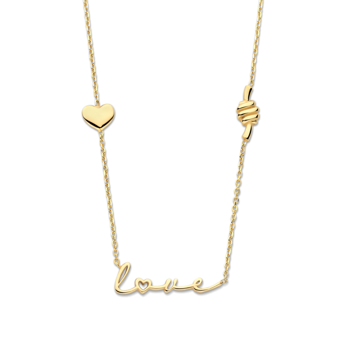 Naiomy vergulde zilveren LOVE ketting N5Q60