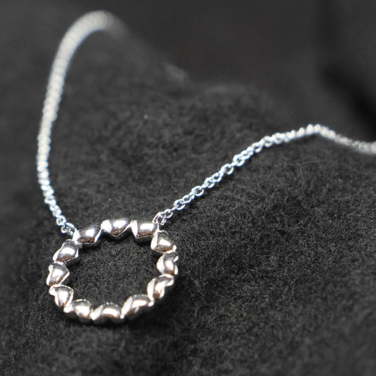 Naiomy Moments zilveren ketting met Hartjes B1N09