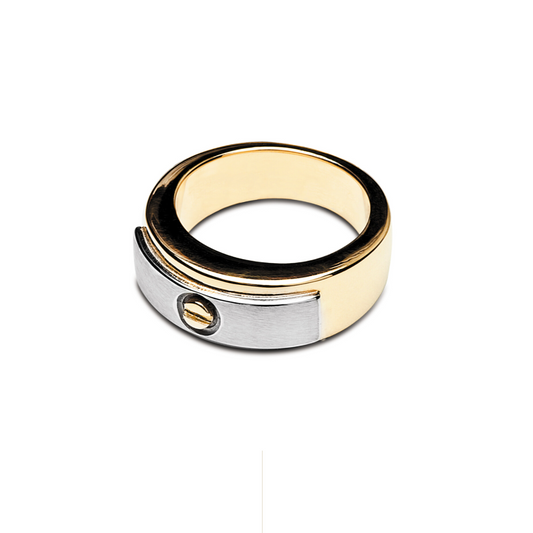 New Life rouwjuweel asring 18kt geelgoud 00A914