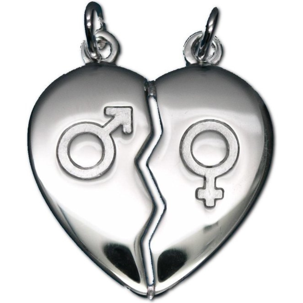 Tresor zilveren hanger breekhart man/vrouw B101G