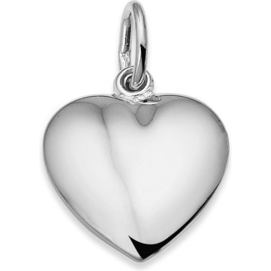 Tresor zilveren hartje hanger "ik hou van jou" B167
