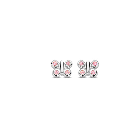 Boucles d'oreilles papillon princesse Naiomy argent PB095