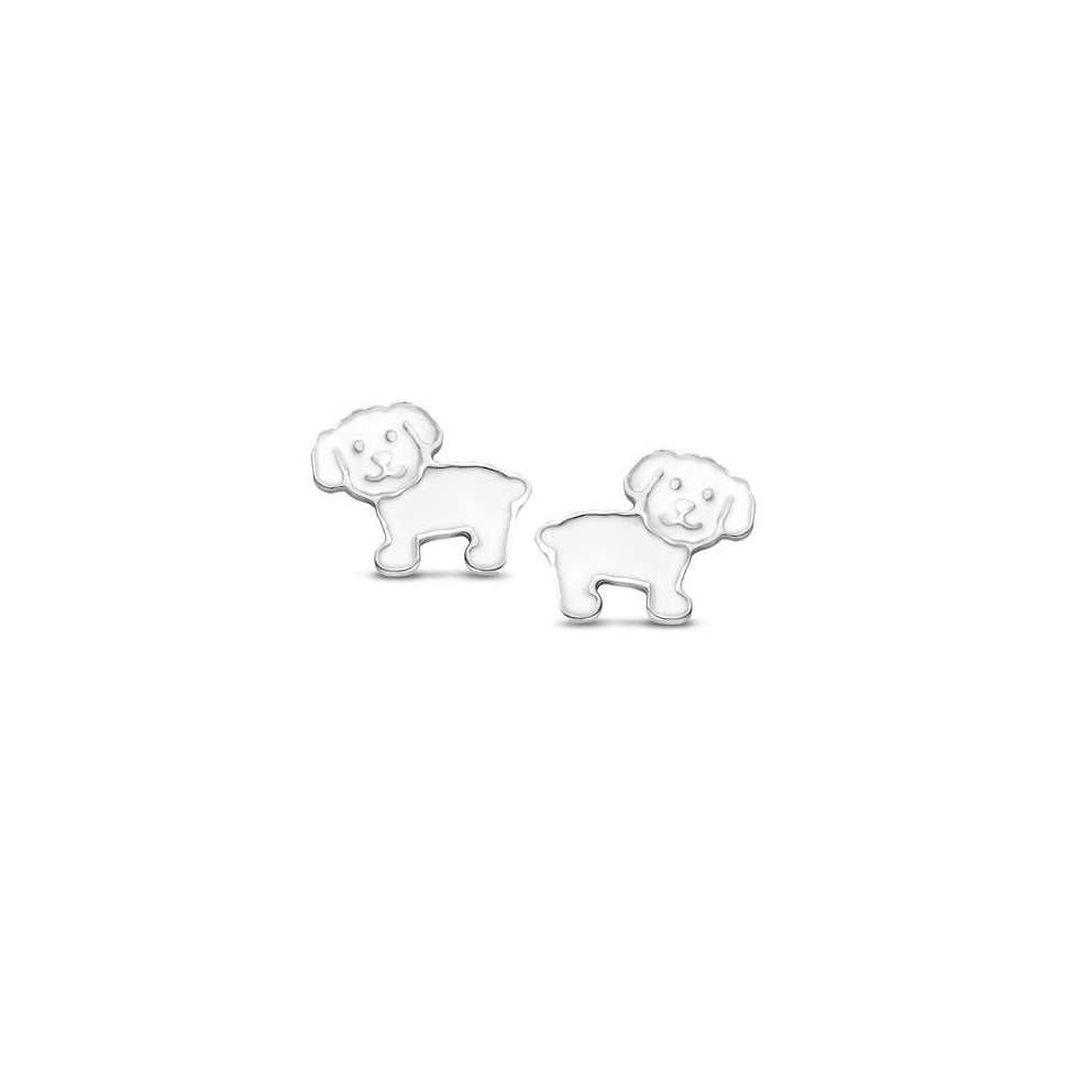 Naiomy Princess hond Oorbellen zilver PB077