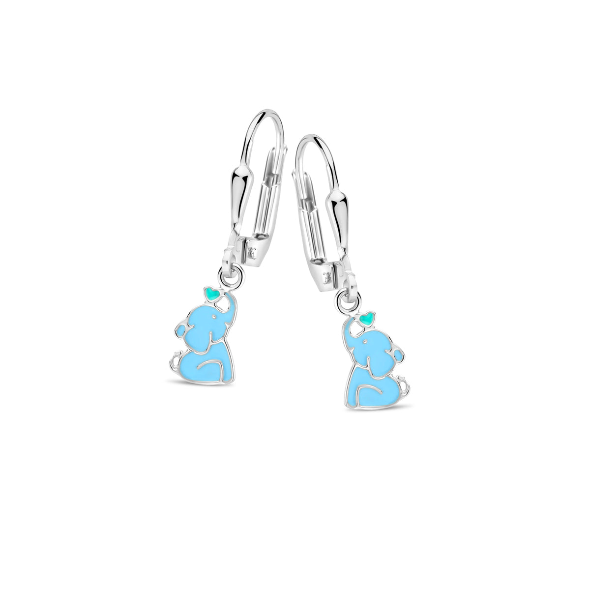 Naiomy Princess Olifant hangoorbellen zilver PD105