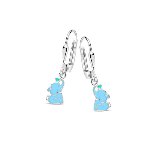 Naiomy Boucles d'oreilles pendantes Princesse Papillon argent PD103