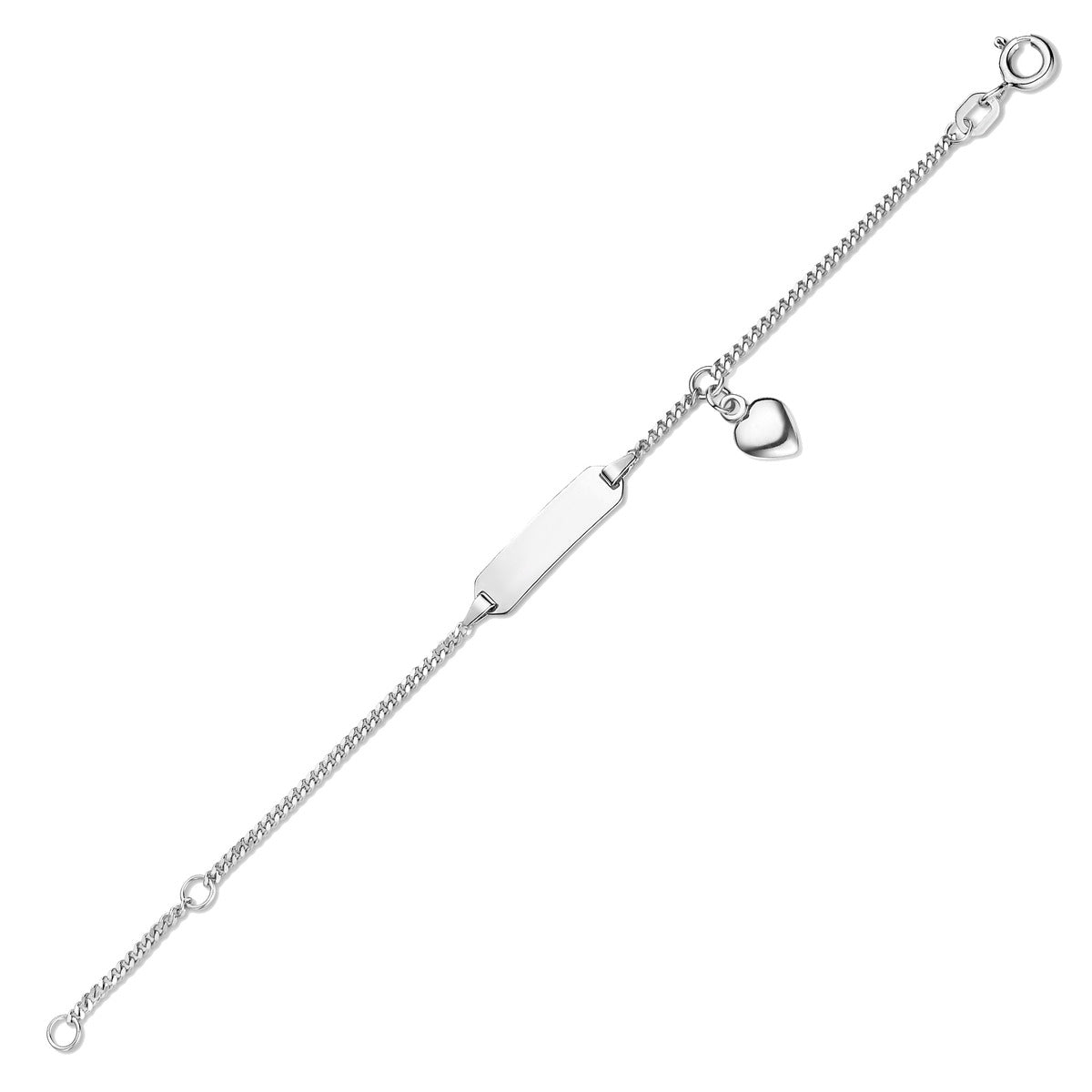 Naiomy Princess Kinder identite Armband zilver PG016