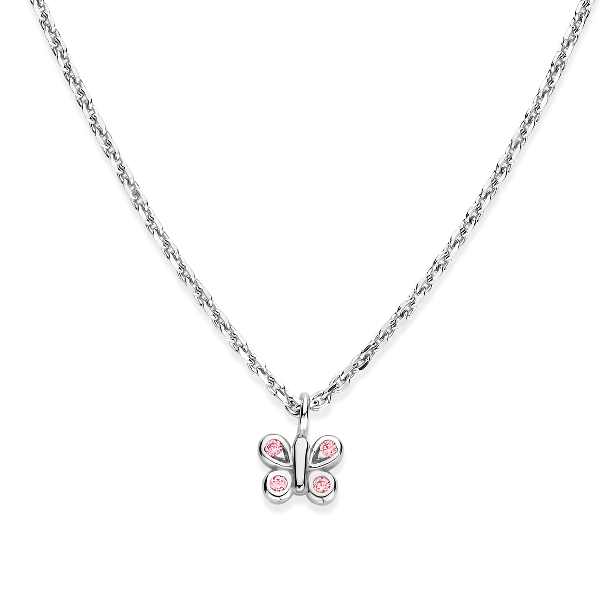 Naiomy Princess Halsketting met Vlinder hanger zilver PI142