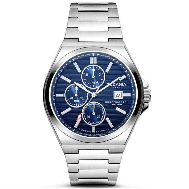Rodania Worldstar R74010 Blue Dial Chronograph