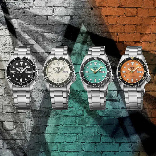 Seiko 5 Sports SRPK29K1 horloge heren automatic zwarte wijzerplaat