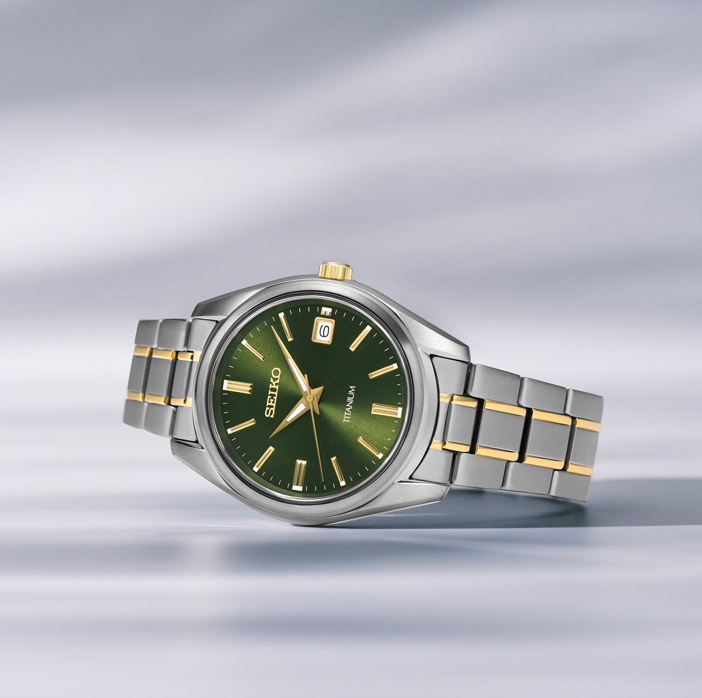 Seiko titanium heren horloge SUR377P1