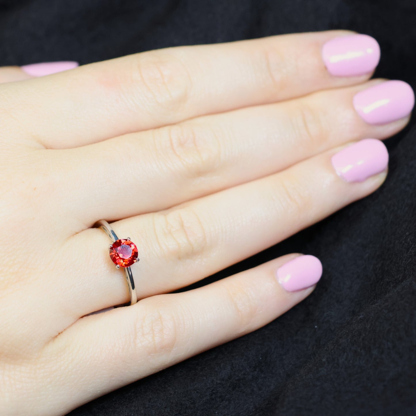 Spark zilveren ring met rode Swarovski kristallen PP1088SS29SC