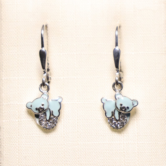 Zilveren Kids beer hangoorbellen 624218