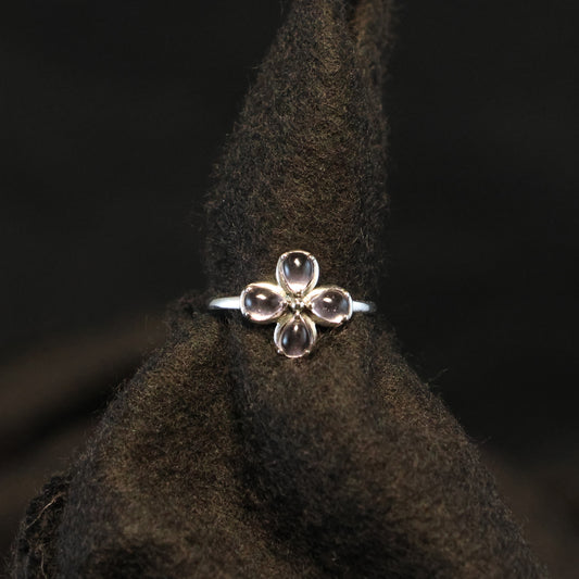 Zilveren Kids bloem ring 273375