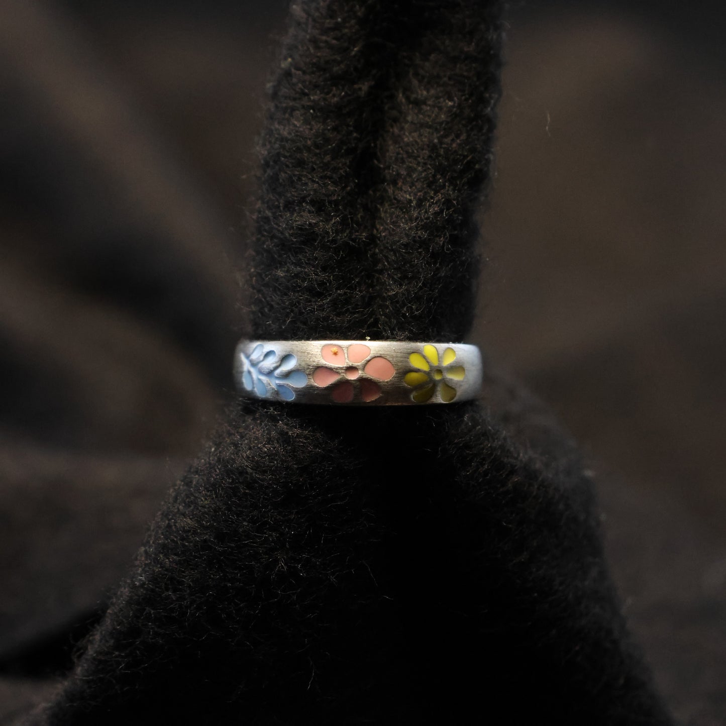 Zilveren Kids bloem ring 560101