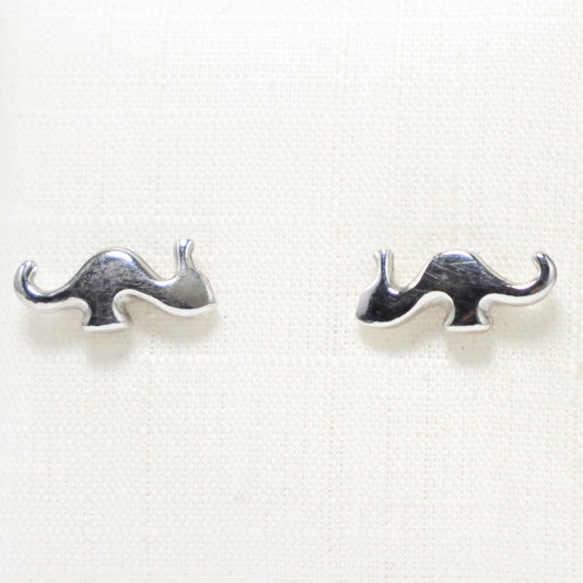 Zilveren Kids zeepaardje Oorbellen