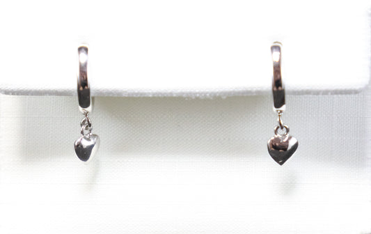 Zilveren Kids hartjes Creolen 754341