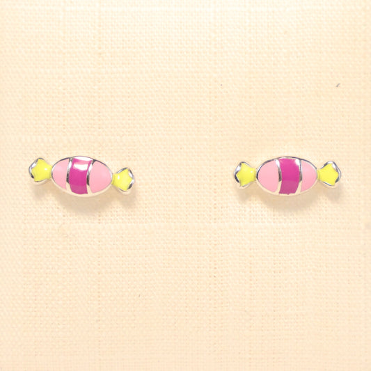 Zilveren Kids snoep Oorbellen