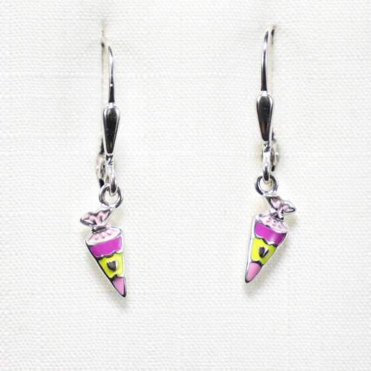 Zilveren Kids snoepzakje hangoorbellen 984060