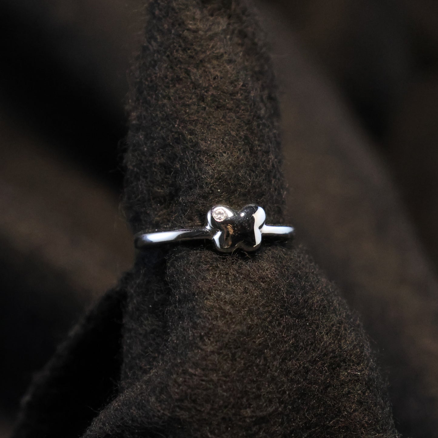 Zilveren Kids vlinder ring 261094