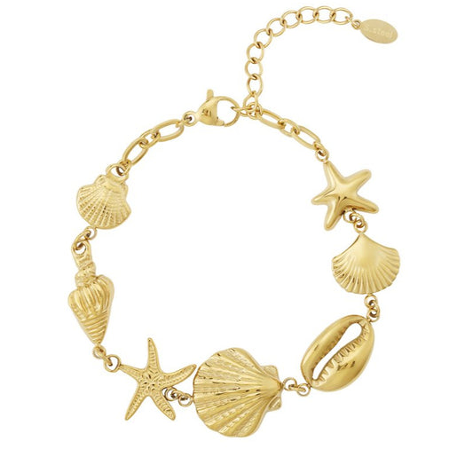 Roestvrij Stalen gele fantasie oceaan Armband