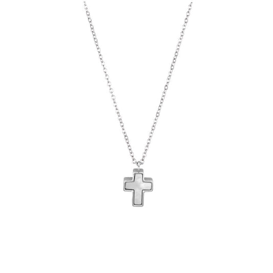 My imenso ODM  zilveren kruis met ketting 70732001