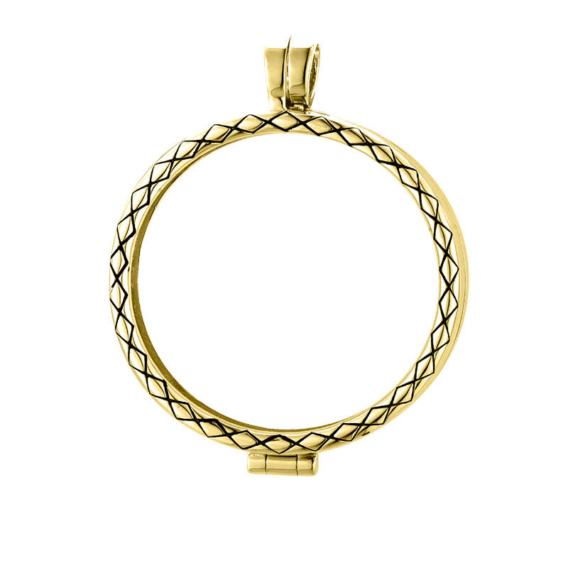 Médaillon en argent plaqué or 18 carats My imenso grande 33-0079/1