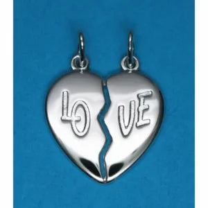 Tresor zilveren hanger breekhart LOVE B101C