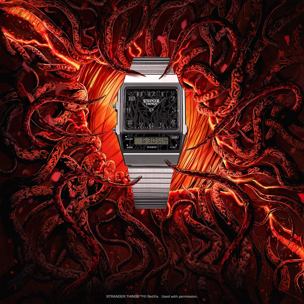 Casio Vintage AQ-800EST-1AER X Stranger Things Horloge