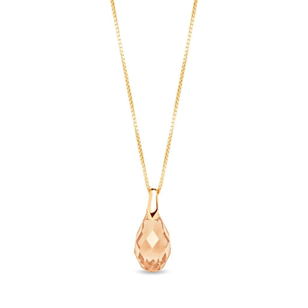 Spark 18karaat vergulde zilveren ketting met Swarovski kristallen NG601013GS