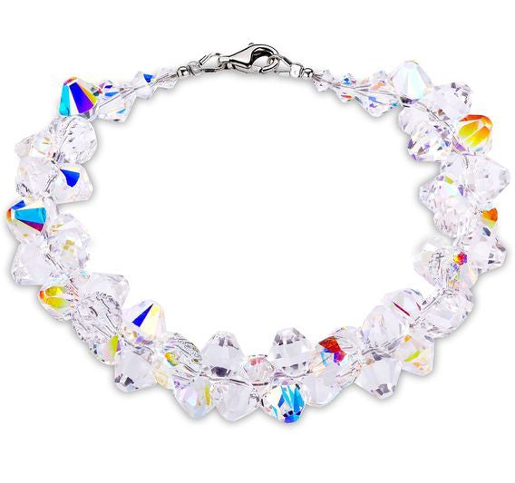 Spark zilveren armband bicone Swarovski kristal BE63015301AB