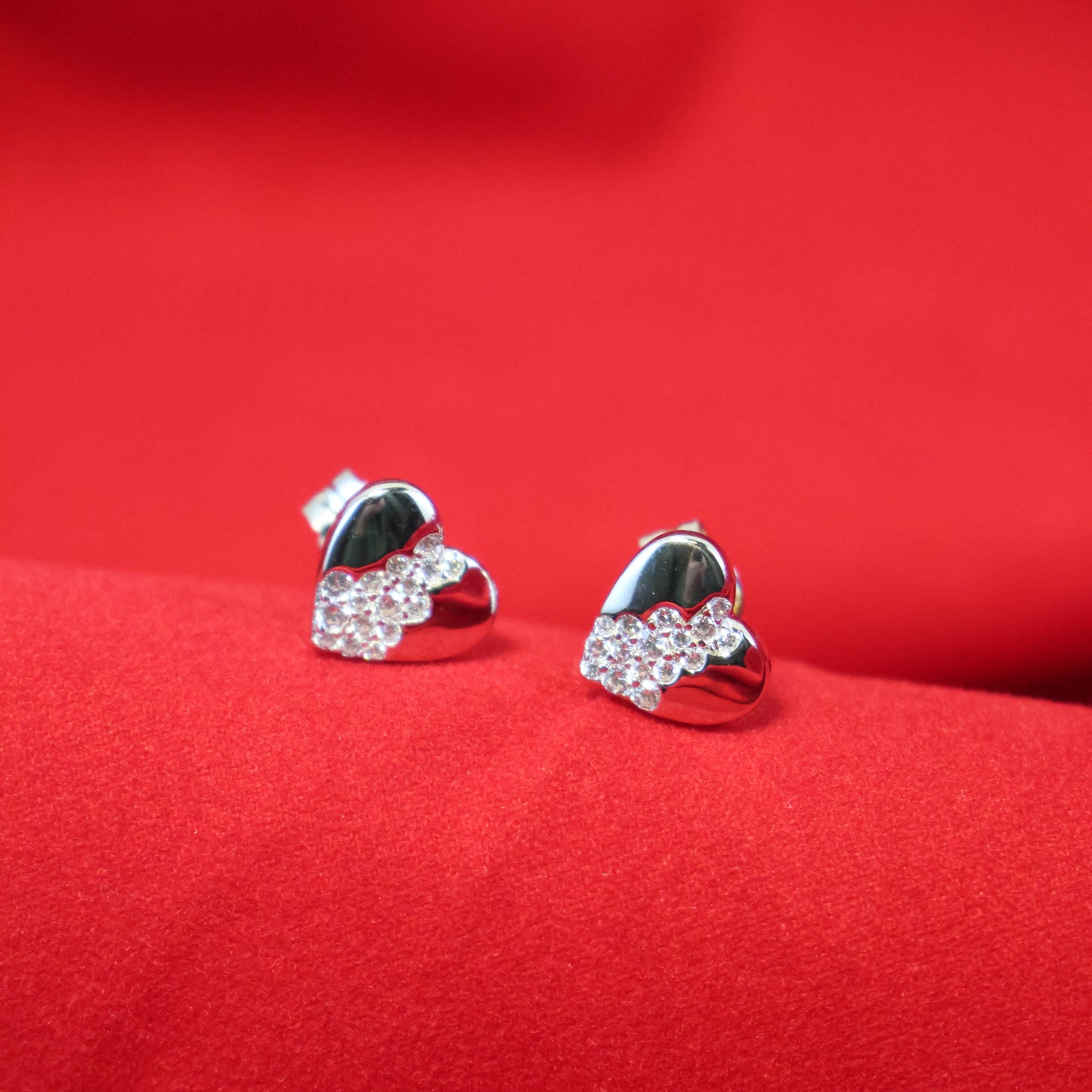 Naiomy Silver zilveren hartjes Oorbellen B0G06