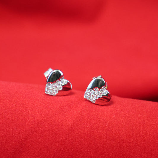 Naiomy Silver zilveren hartjes Oorbellen B0G06