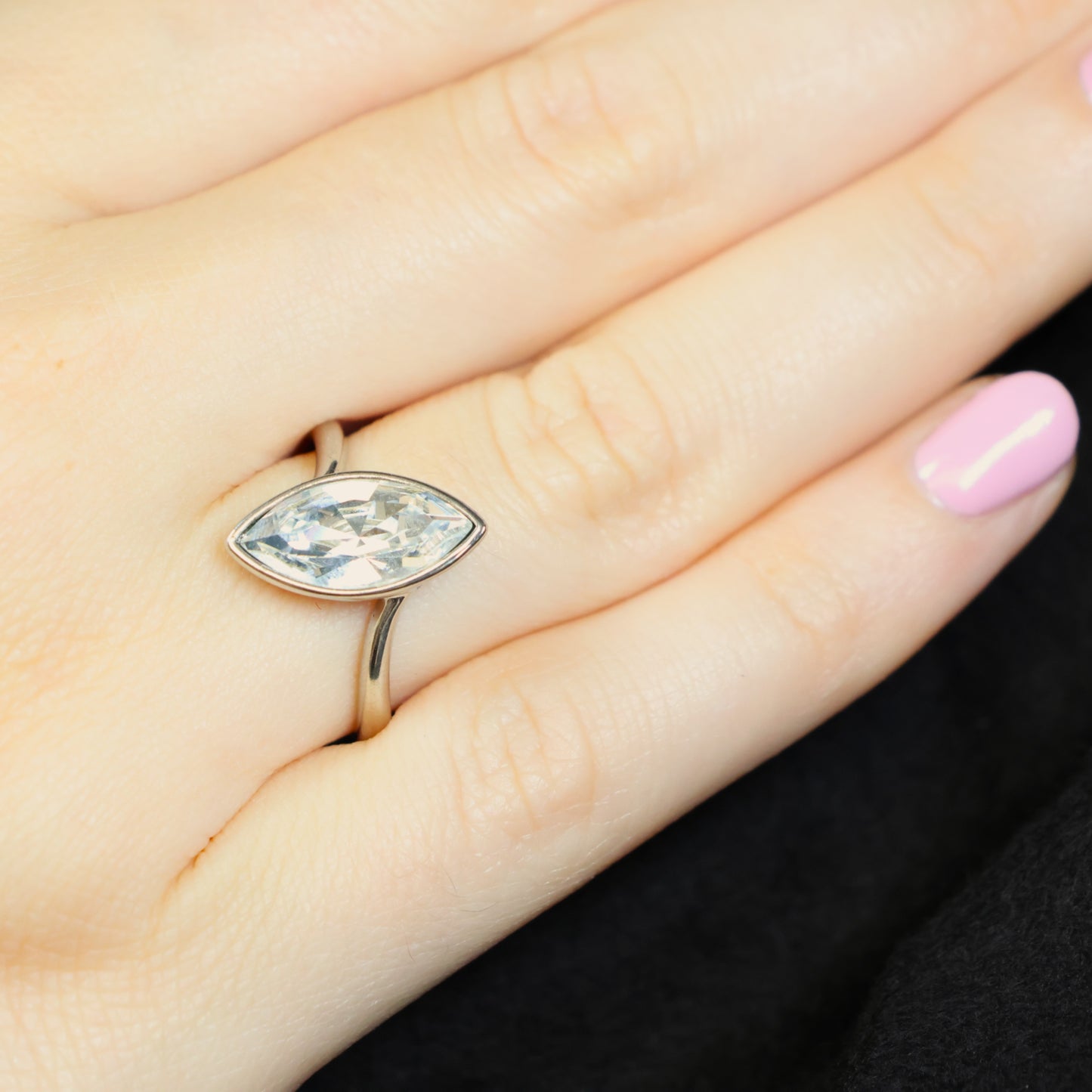 Spark zilveren ring met Swarovski kristal P422815C