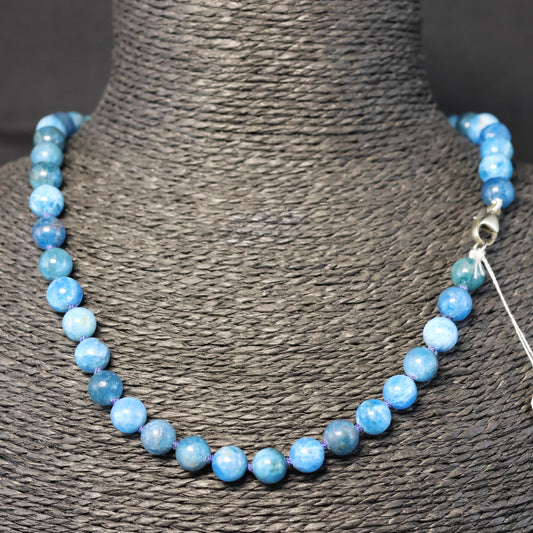 Apatiet Halssnoer met zilveren slot 00739547