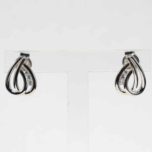 Naiomy Silver zilveren druppel Oorbellen N5O56