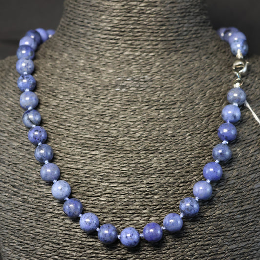 Dumortiriet Halssnoer met zilveren slot 00566426