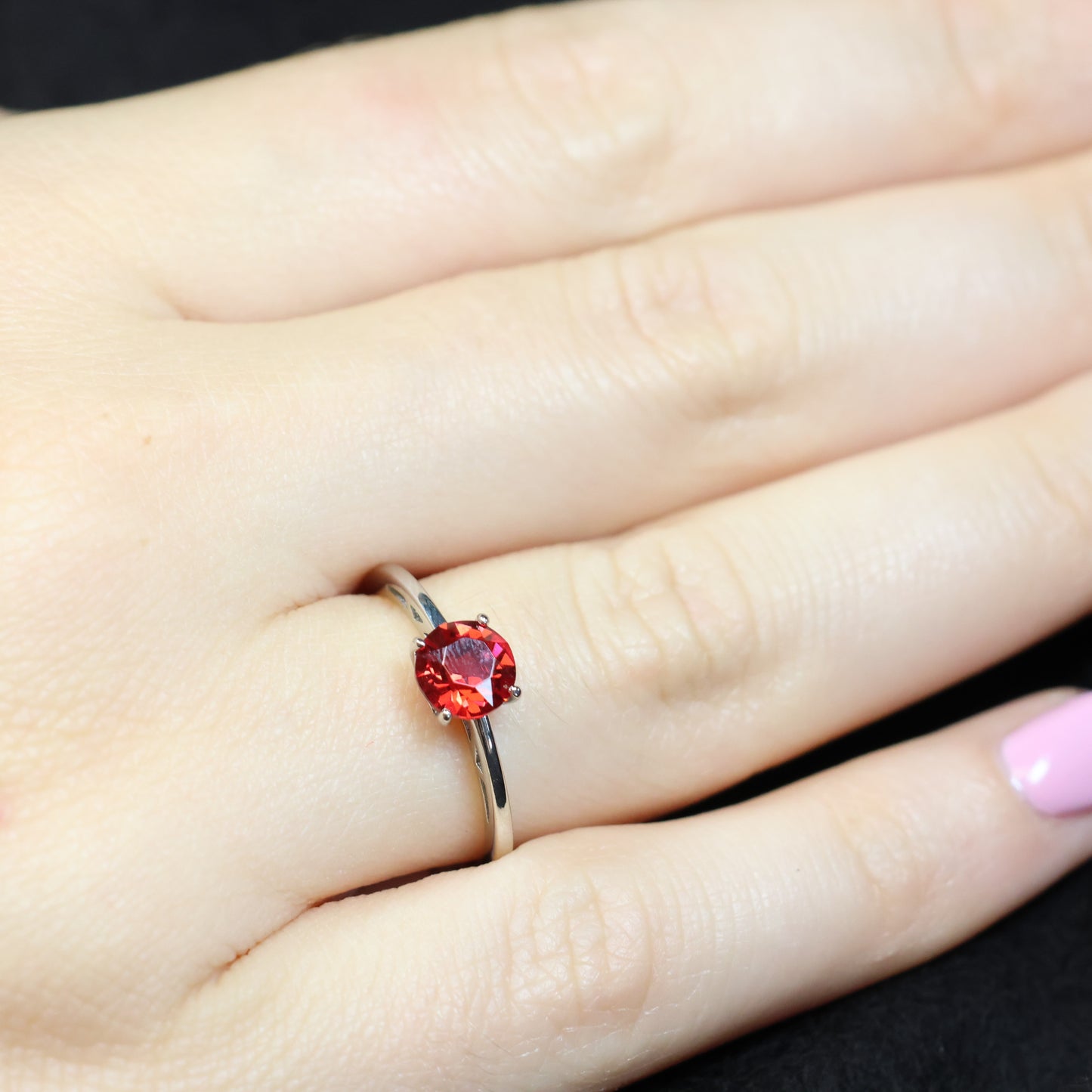 Spark zilveren ring met rode Swarovski kristallen PP1088SS29SC