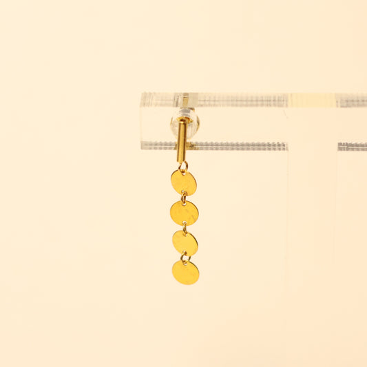 18KT gouden hangoorbellen 062123