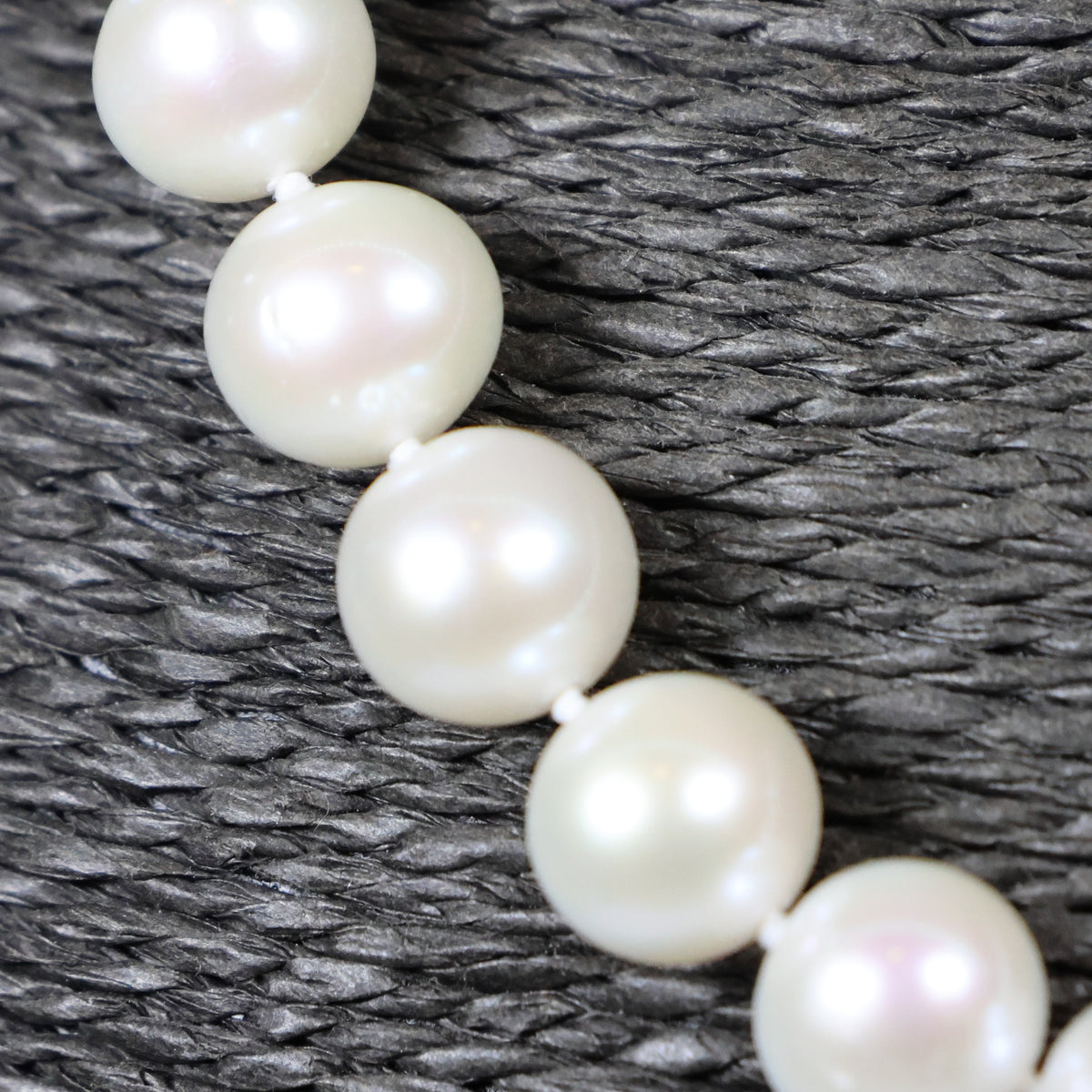 Parelketting 46cm 18 karaat geel gouden bolslot 11mm zoetwaterparel