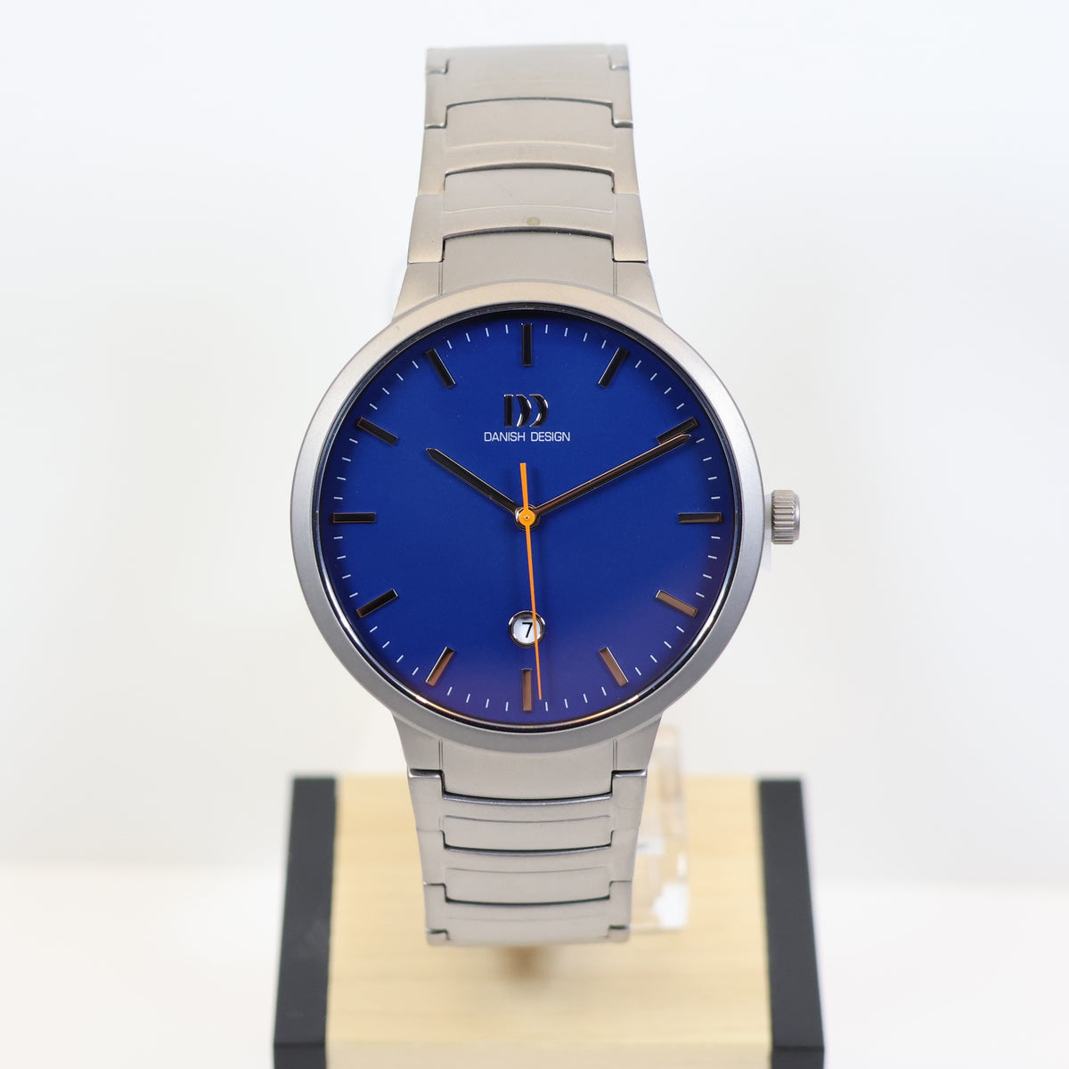 Danish Design horloge heren IQ68Q1278 titanium blue dial