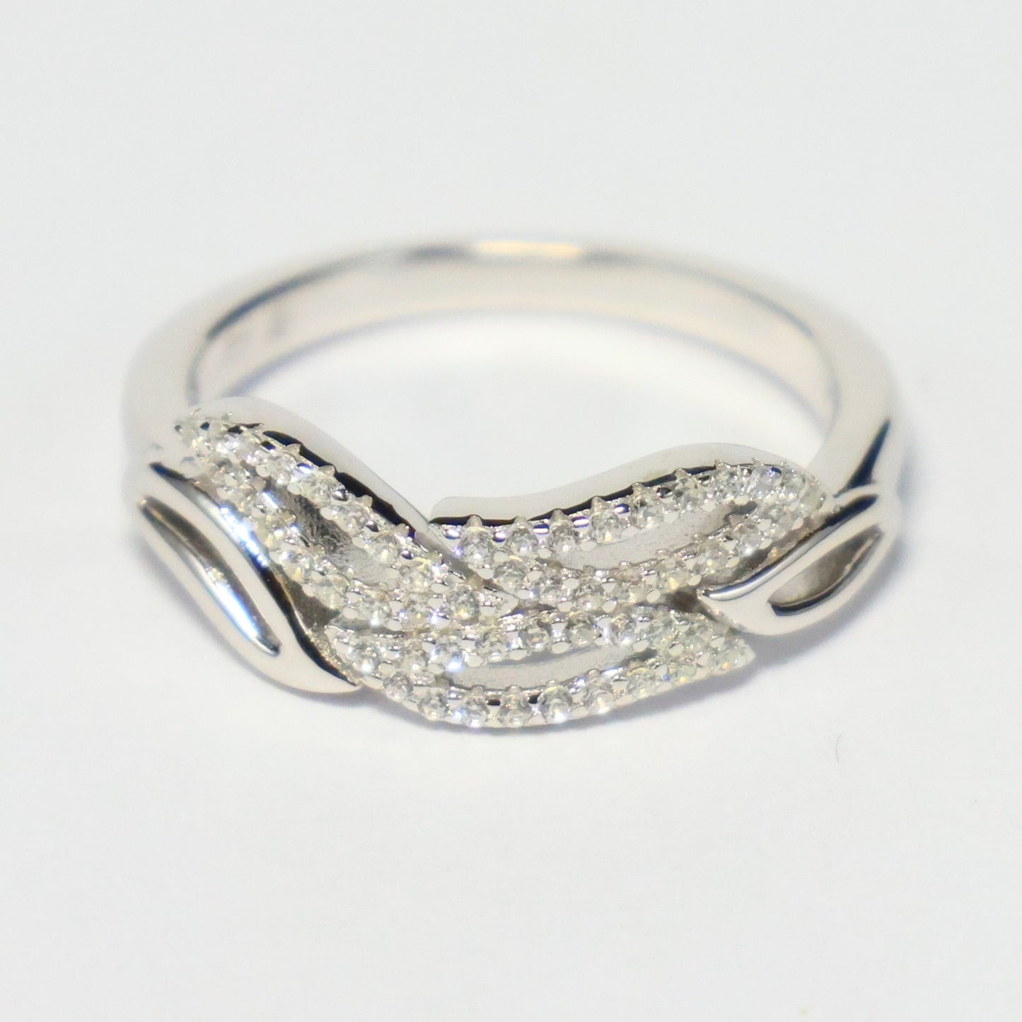 Naiomy Silver zilveren bladjes ring N5K69