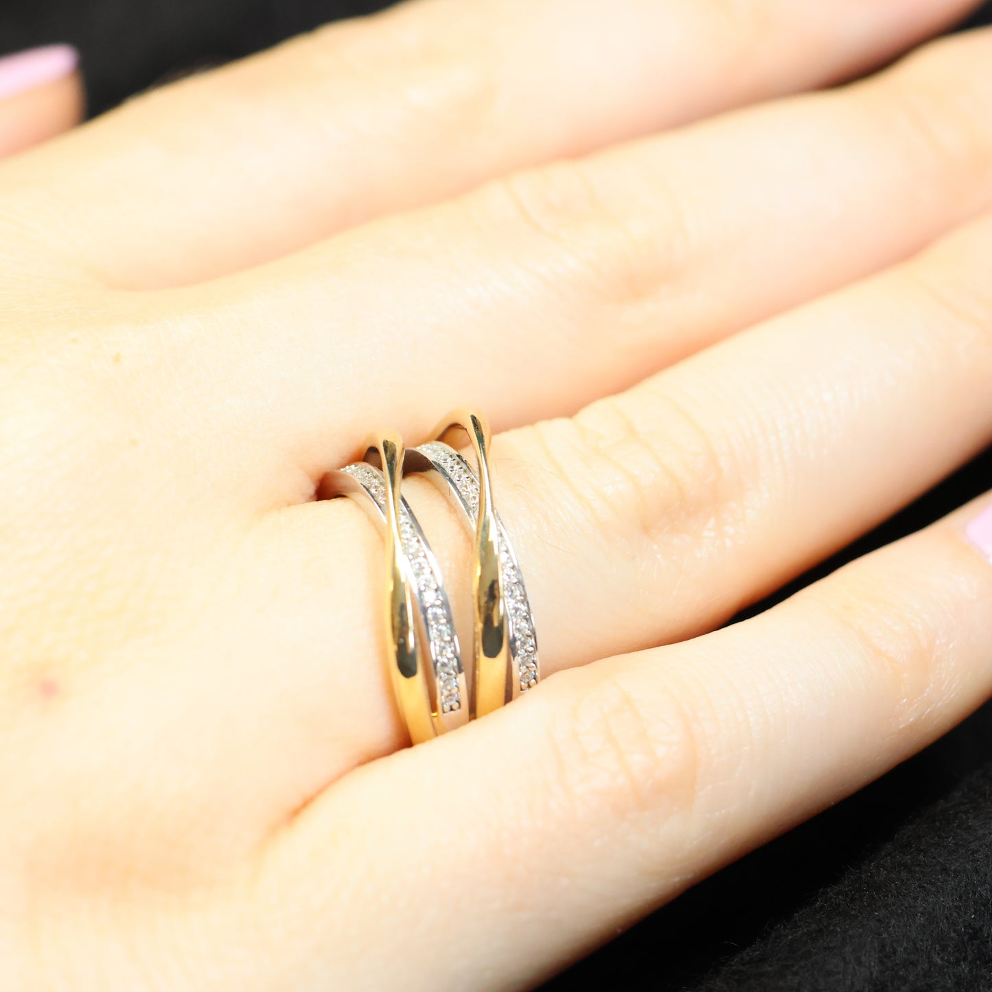 Naiomy Silver zilveren Bicolor ring N4H51