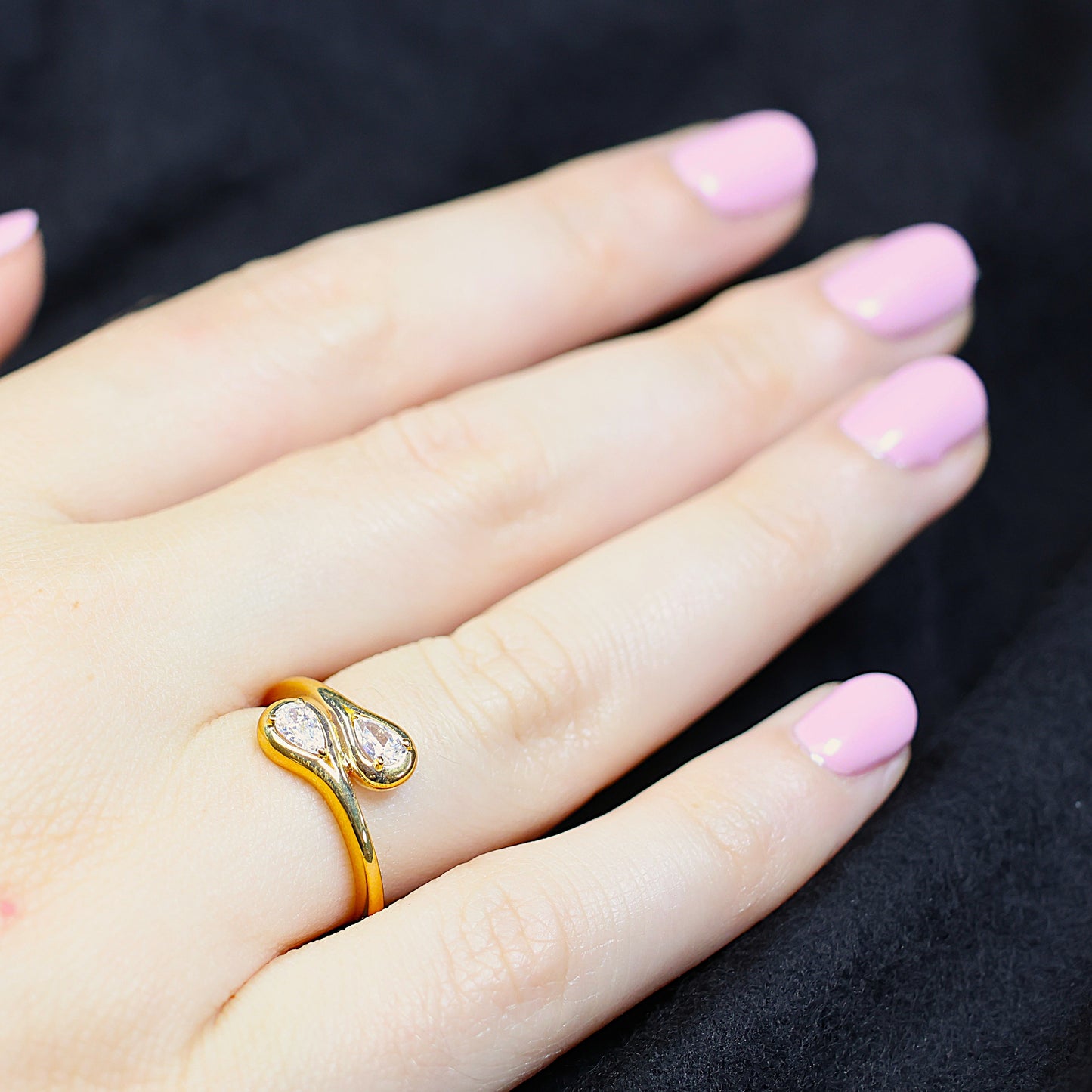Naiomy Silver zilveren Bicolor ring met zirconia steen N4R63