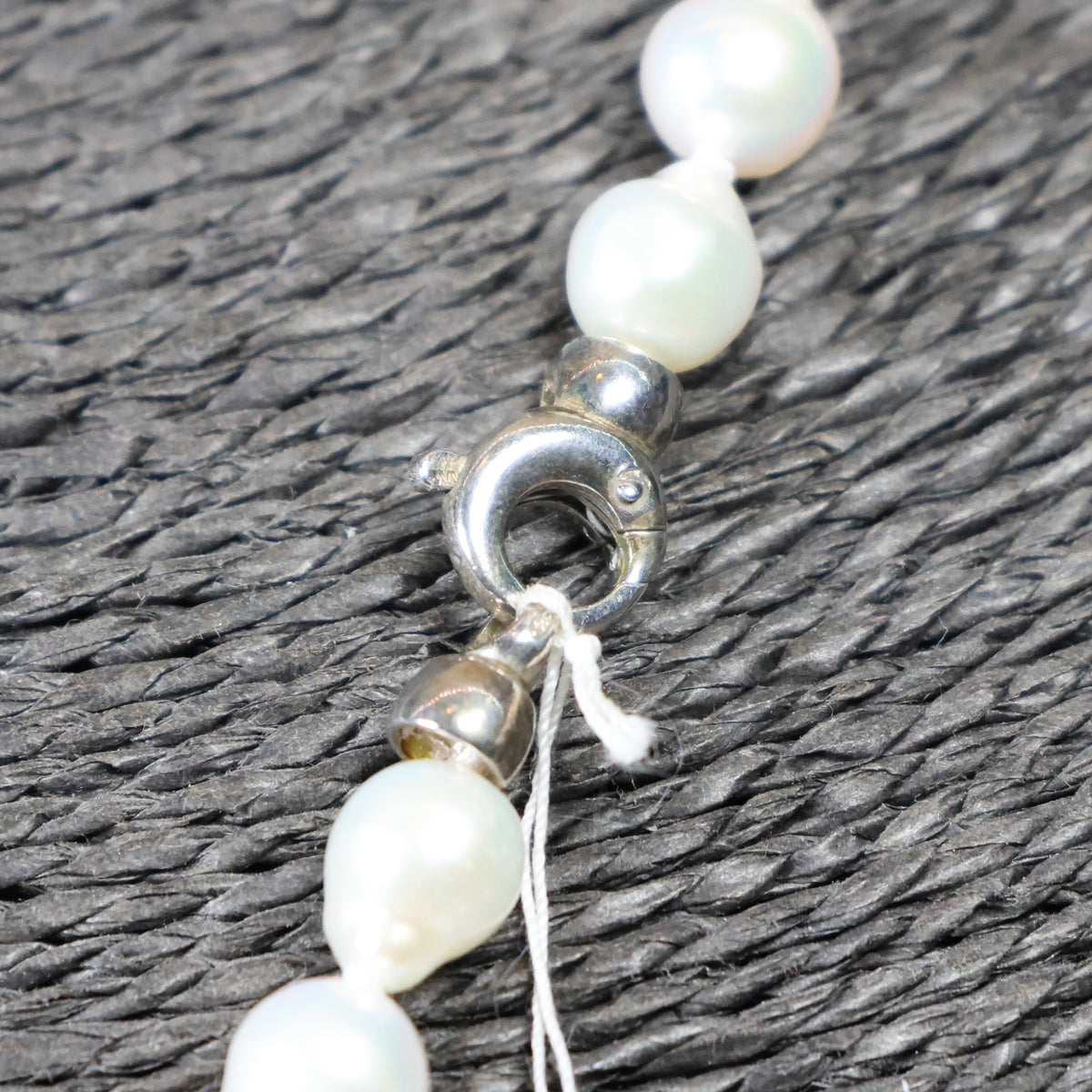 Parelketting 44cm 8mm zoetwaterparel zilveren slot 00946488