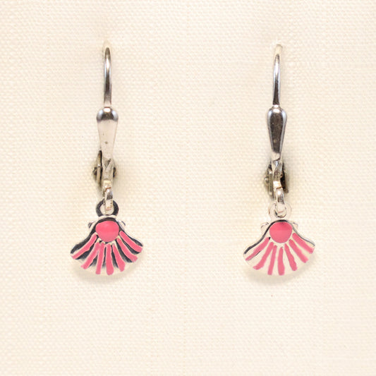 Zilveren Kids schelp hangoorbellen 403433