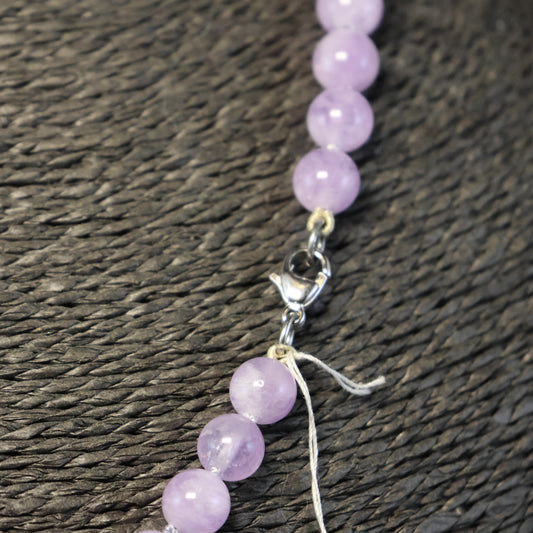 Ametist Halssnoer met zilveren slot 00473493